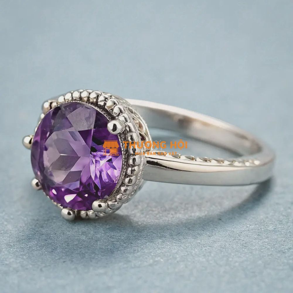Nhẫn Cocktail Amethyst