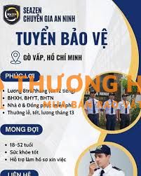 Tuyển gấp 8 Bảo vệ trực Trường Đại học Quận Gò vấp HCM