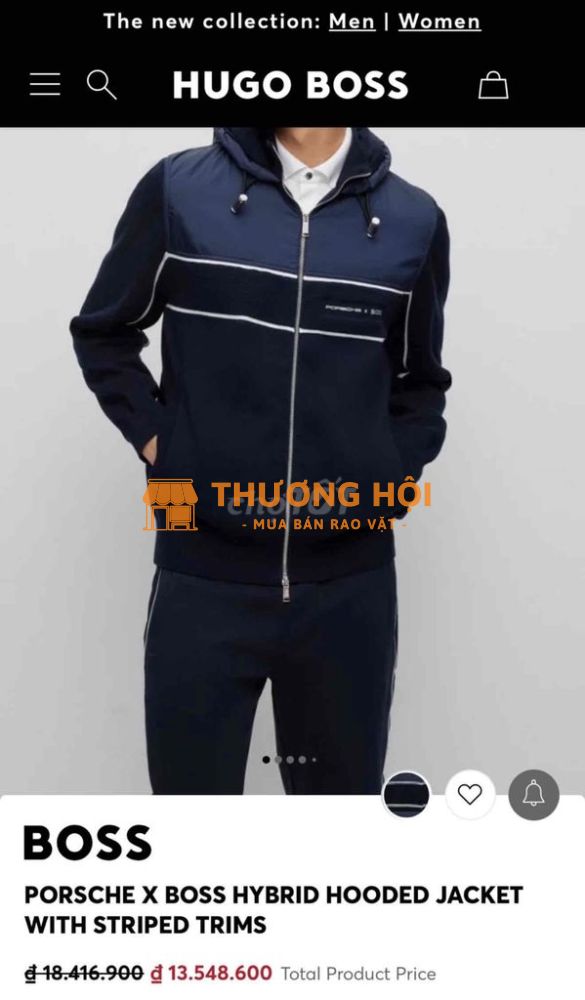 Áo khoác Porsche Boss chính hãng size S 99.9%