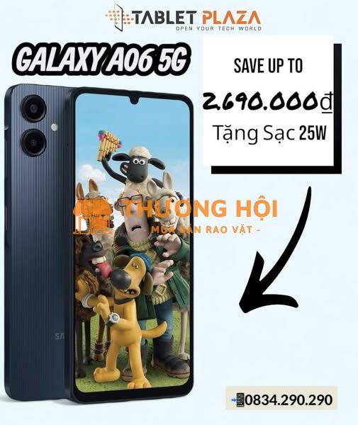 Galaxy A06 5G Giá chỉ từ 2.690.000₫ - Tablet Plaza