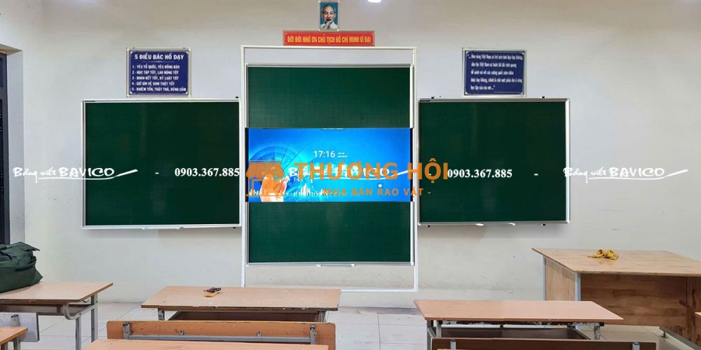 BẢNG TRƯỢT ĐỨNG NGUYÊN KHỐI KẾT HỢP TIVI/BẢNG THÔNG MINH – MẶT BẢNG TỪ HÀN QUỐC