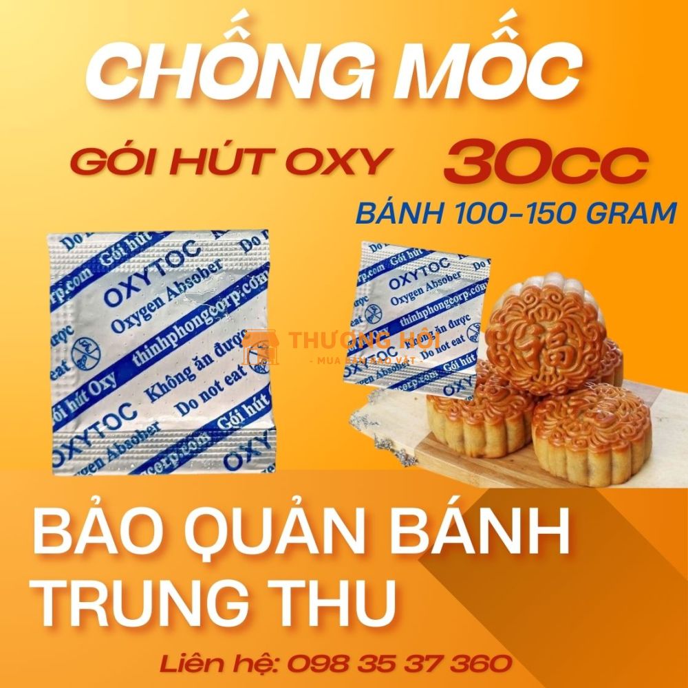 Bảo quản bánh trung thu-Gói hút oxy 30cc-50cc