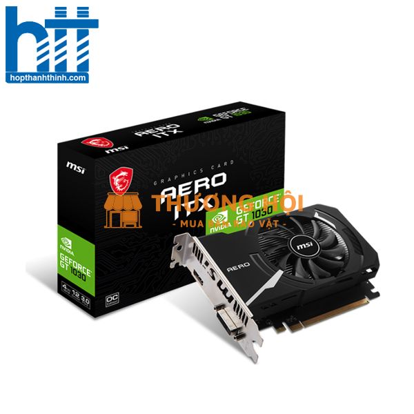 Card đồ họa MSI GeForce GT 1030 AERO ITX 4GD4 OC (4GB/ DDR4/ 64 bit) - Giá tốt