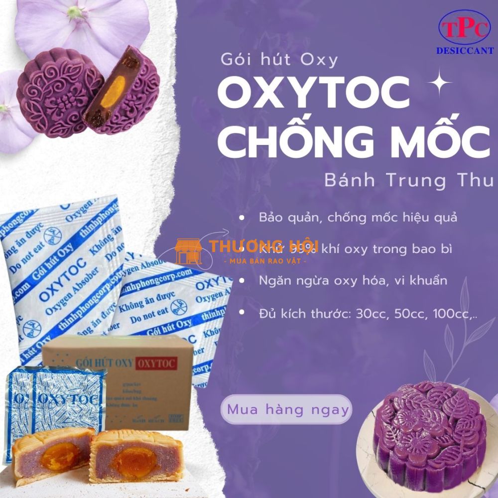 Gói hút oxy - Bảo quản bánh trung thu-Chống mốc bánh trung thu