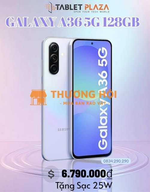 Galaxy A36 5G Pin khủng, sạc nhanh 25W