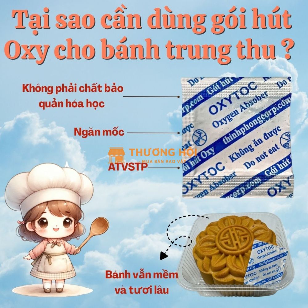 Tại sao cần dùng gói hút oxy cho bánh trung thu