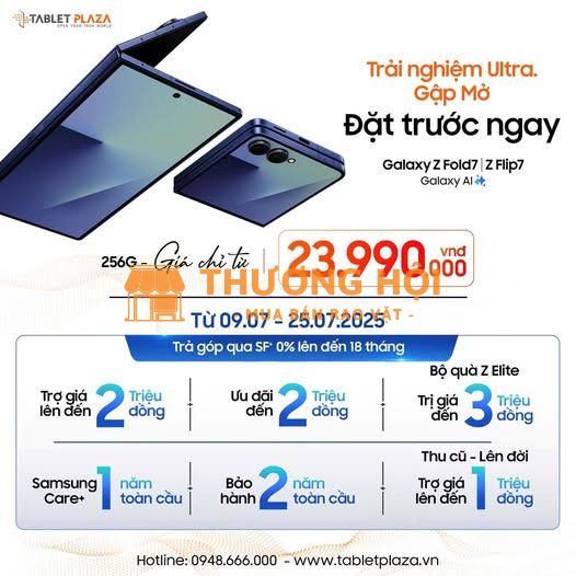 Đặt trước ngay  siêu phẩm Galaxy Z Fold7 Z Flip7