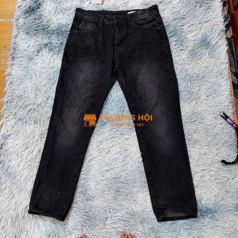 Quần jean gu ci mới cao Quần dầy dặn không giãn