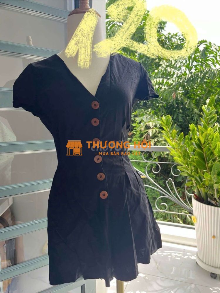 Jumpsuit đen size s