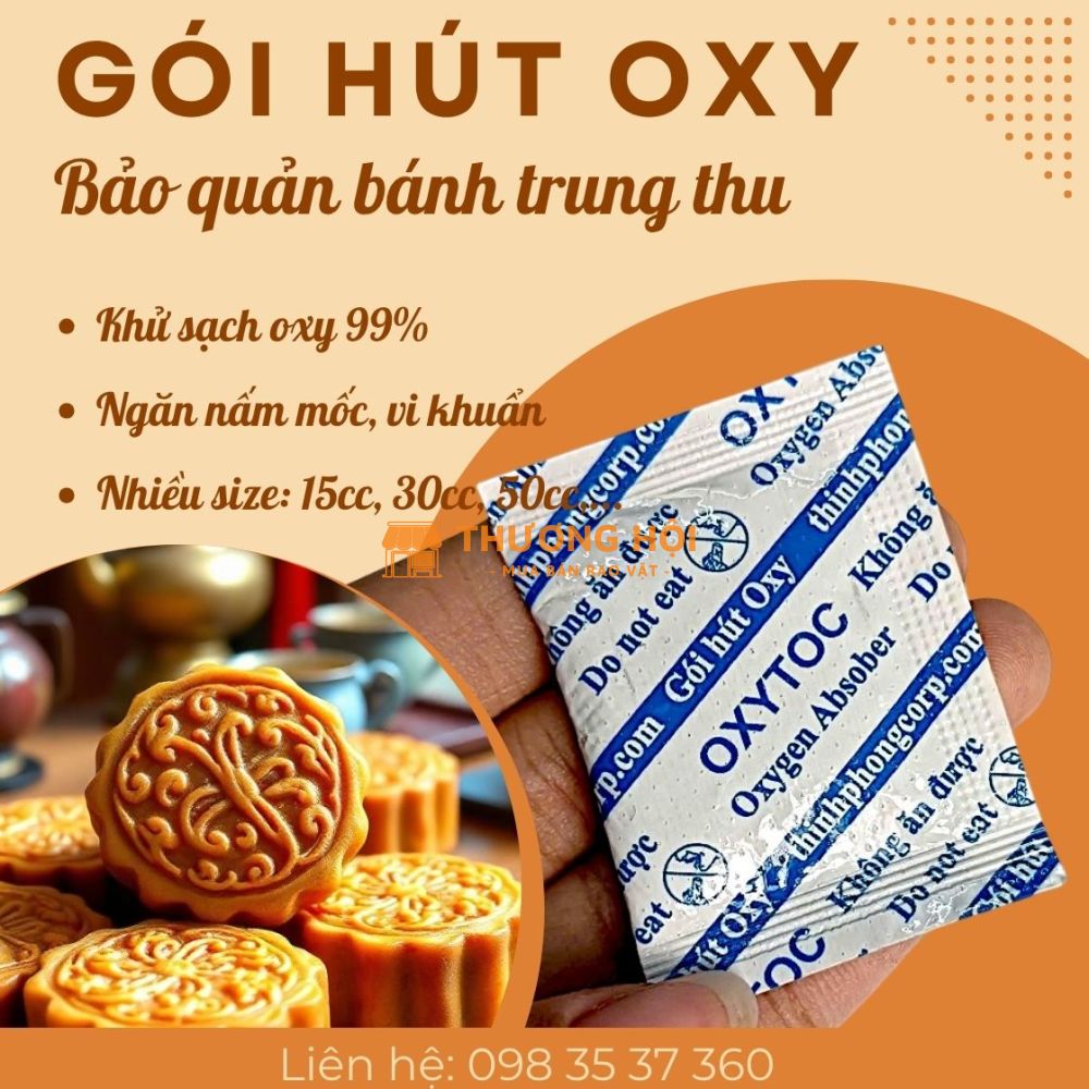 Bảo quản bánh trung thu đúng cách với gói hút oxy
