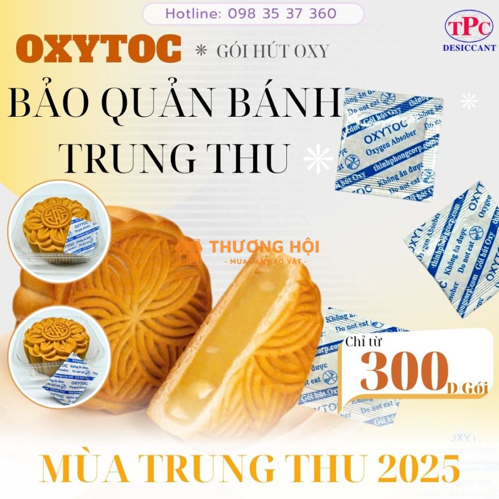 Chống mốc bánh trung thu - gói hút oxy