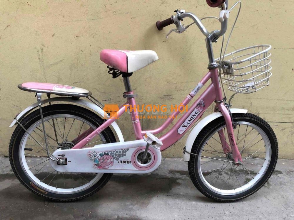 Xe đạp XaMing Đài Loan 18 inch màu hồng cho bé 6-8
