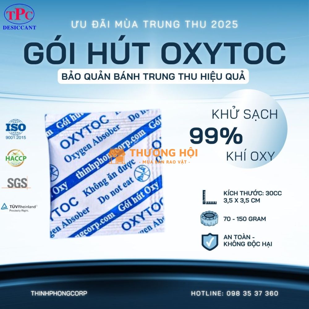 Gói hút oxy - rất cần để bảo quản bánh trung thu