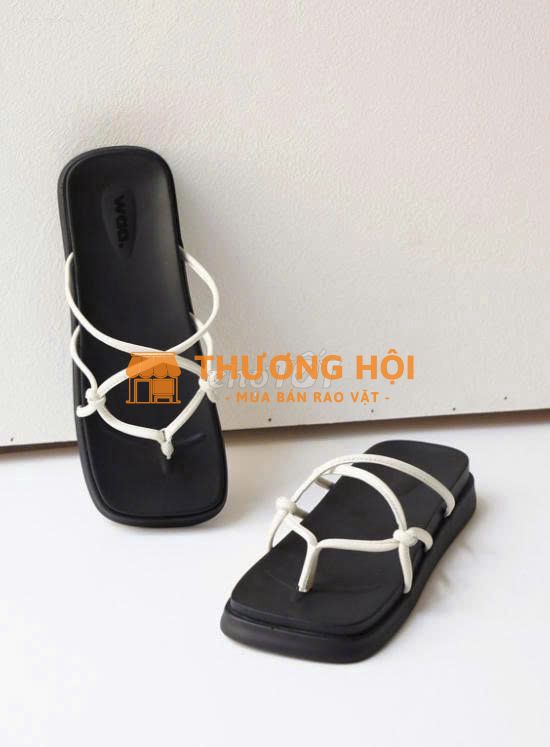 Dép Rối Sandals Waa Màu Kem
