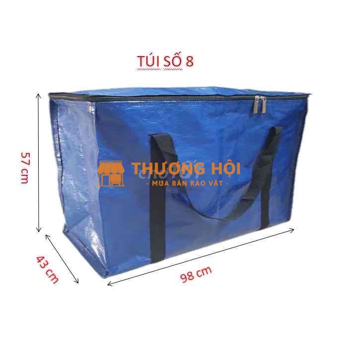 Túi vải bạt xanh dương 98x57x43cm