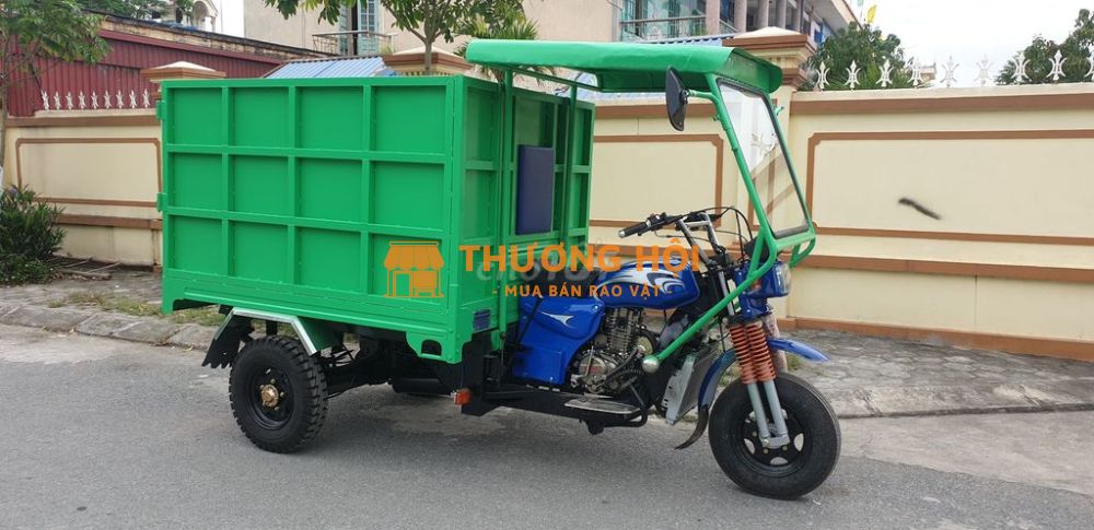 Xe ba bánh chở rác VĨ TUYẾN 175cc có ben thủy lực