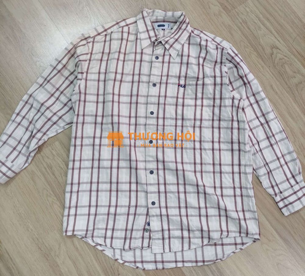 2HAND Sơ mi Fila cotton dài tay size M