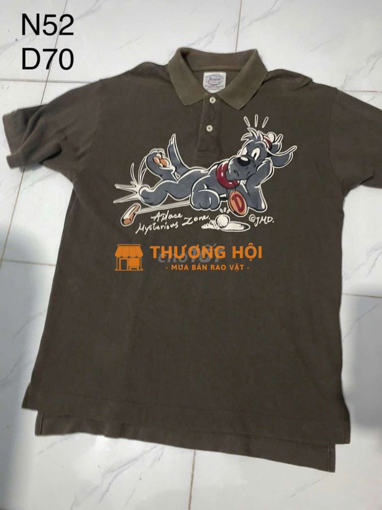 2HAND Áo Polo Sherando Cotton xám