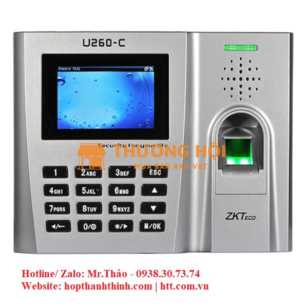 ZKTECO U260-C – GIẢI PHÁP CHẤM CÔNG HIỆU QUẢ CHO DOANH NGHIỆP HIỆN ĐẠI