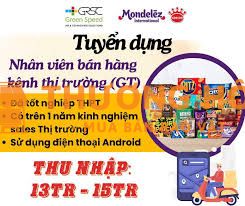 TUYỂN DỤNG NHÂN VIÊN THỊ TRƯỜNG MONDELEZ