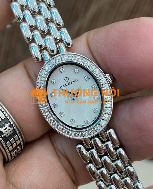 Candino/Đồng hồ Nữ hànghiệu,mặt xàcừ,kính sapphire