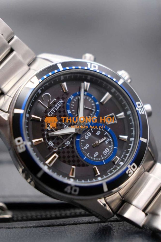 Đồng hồ Citizen Eco drive full thép 6 kim nam tính