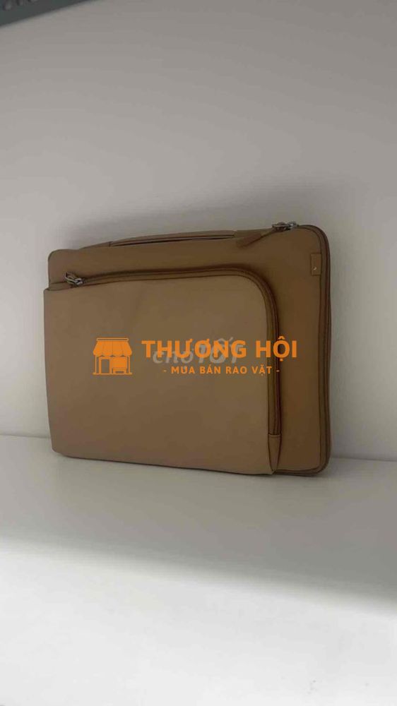 Túi đeo vai da nâu nhạt