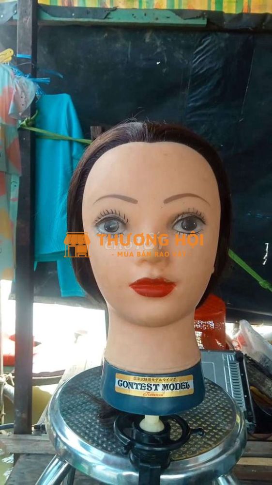 Đầu tóc giả Contest màu nâu
