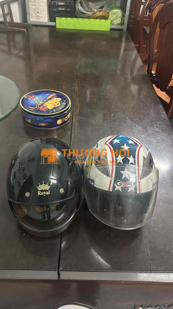 2 Nón Moto còn mới keng