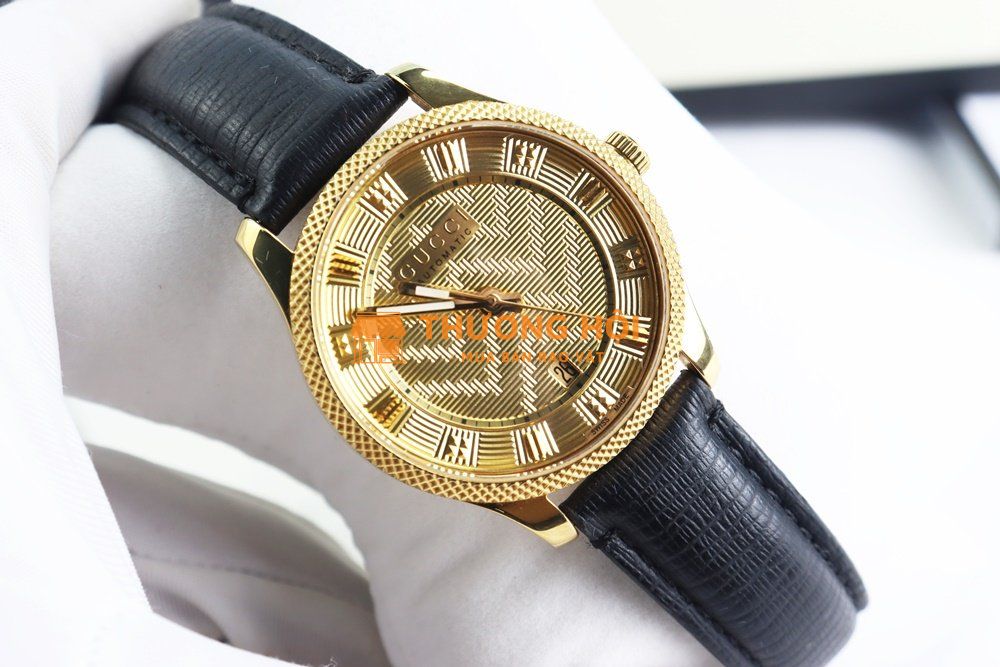 ĐH Nam Gucci G-Timeless YA126340 Automatic -Thiết kế Lộ Máy - Size 40mm FullBox