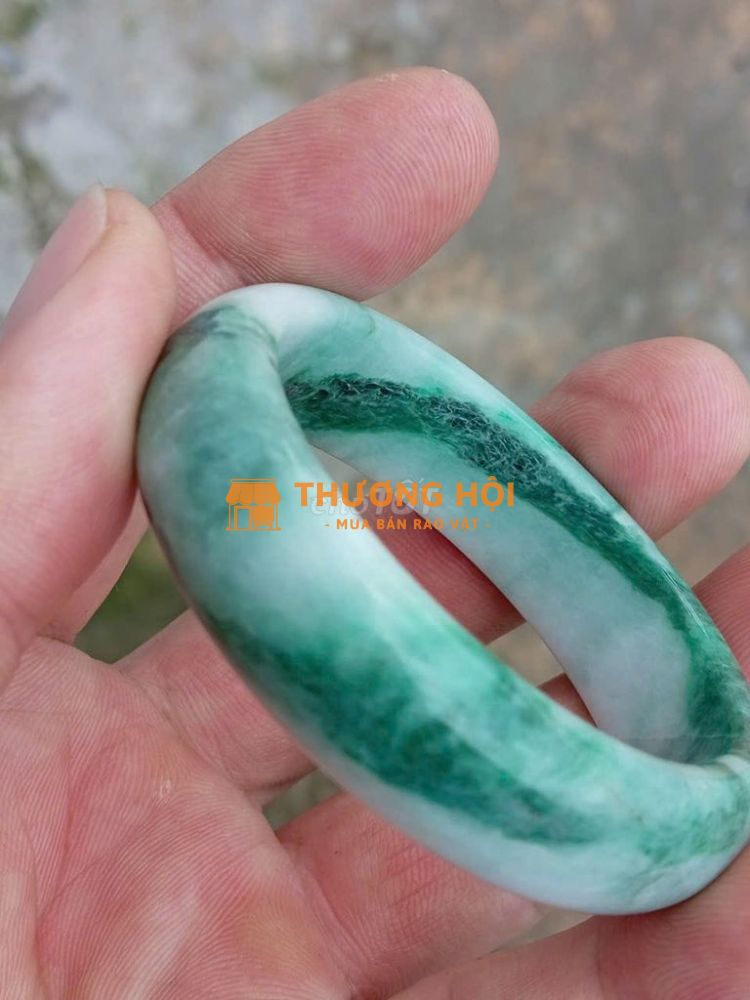 Giao lưu vòng nữ cẩm thạch A lý tự nhiên size nhỏ