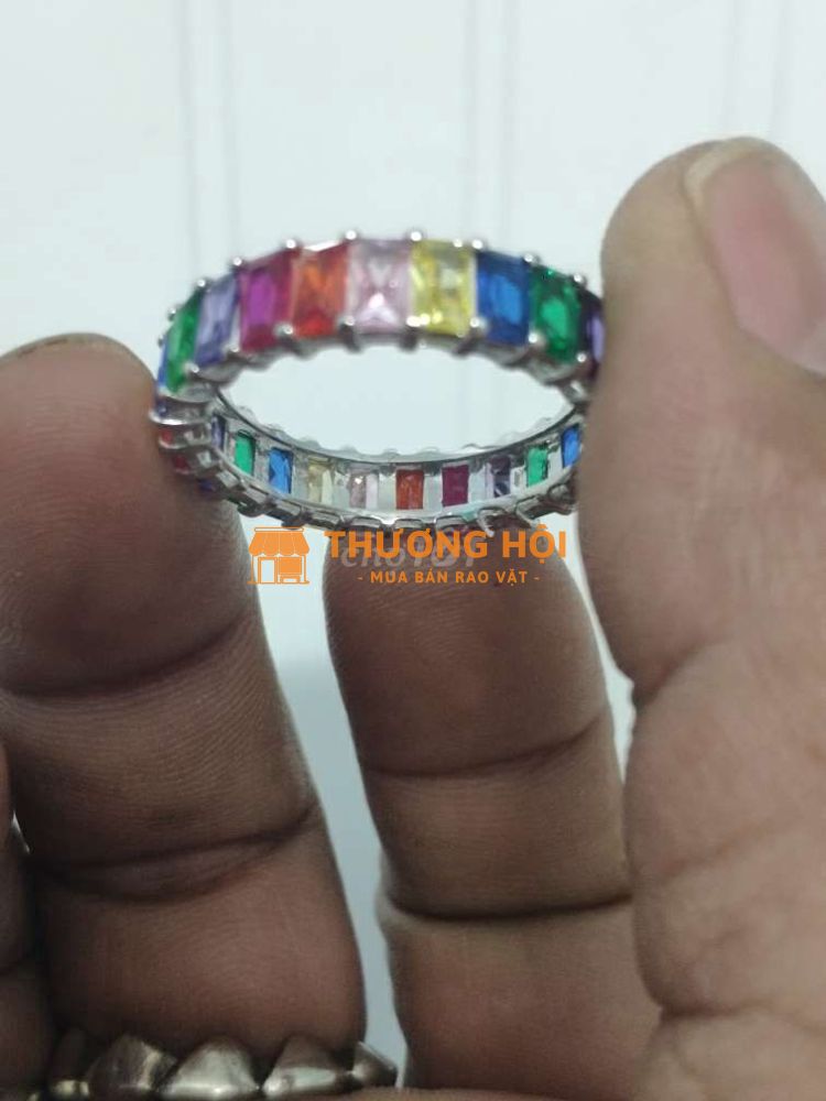 nhẫn bạc fux đá