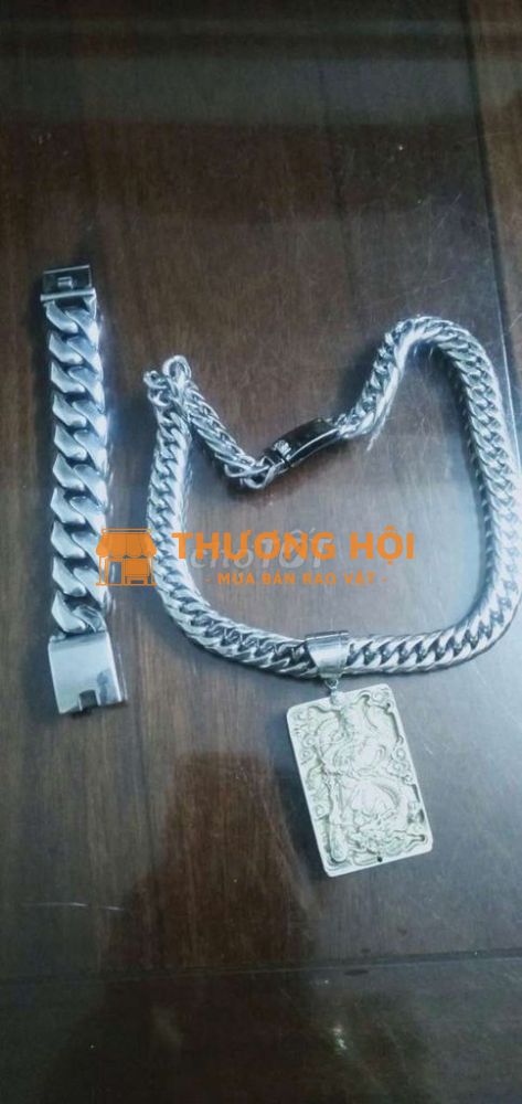 Dây chuyền và lắc nam inox cao cấp