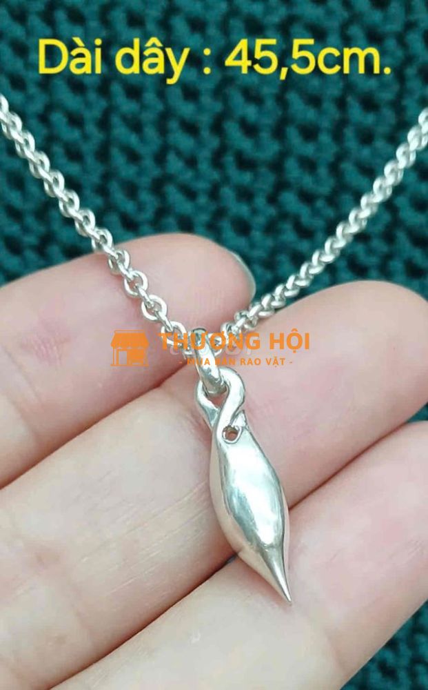 Dây chuyền bạc ngoạisáng đẹp/mặt dây đúc