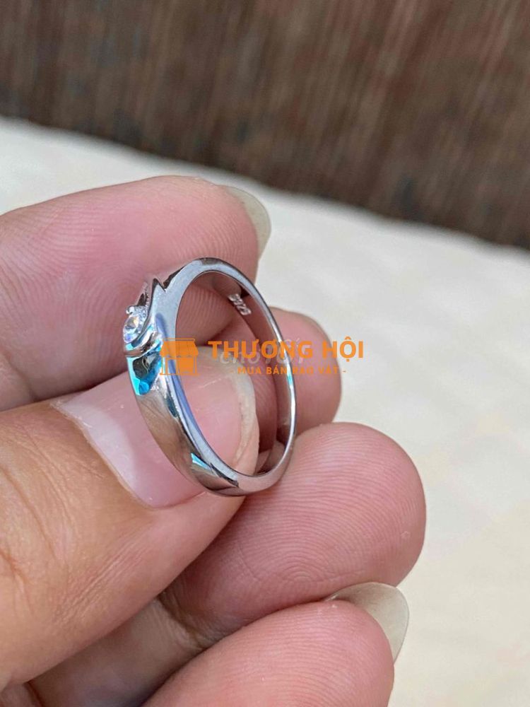 Nhẫn bạc S925 đính CZ chói loá, form nhỏ,sang