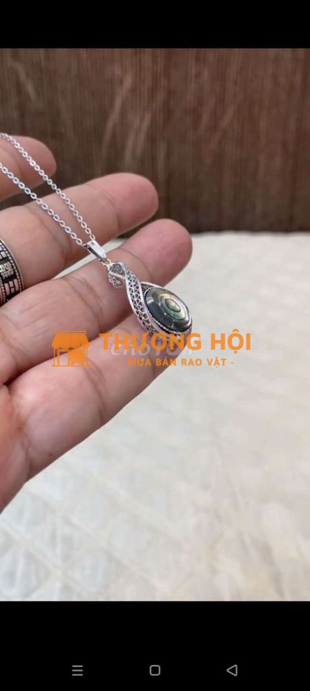 Dây chuyền Nữ thời trang Nhật khắc hiệu,Mặt ốp xà
