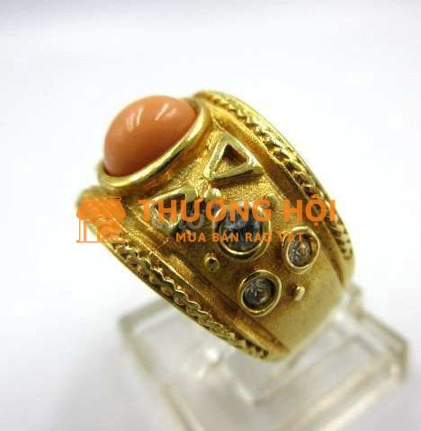Nhẫn Nữ mạ vàng 14KT hoạ tiết cực sang,size rấtnhỏ