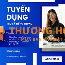 Cần tuyển 1 nữ trợ lý tiếng trung