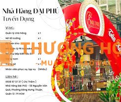 Nhà hàng Đại Phú Tuyển quản lý nhà hàng, tài xế lái xe, làm tại Q 12