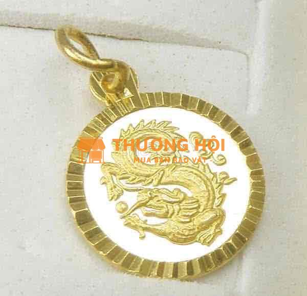 Mặt dây chuyền chính hãng Mỹ hình rồng 24k vàng
