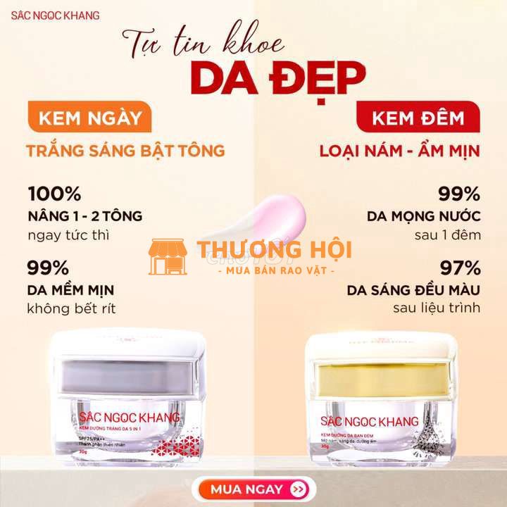 BỘ COMBO KEM DƯỠNG DA NGÀY ĐÊM SẮC NGỌC KHANG