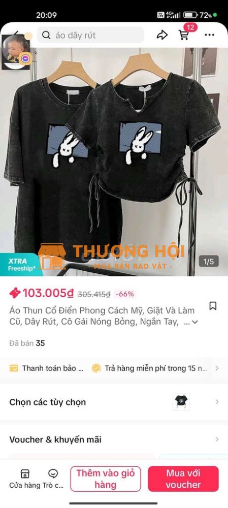 Bán áo croptop mới mua Top top mặc đúng 1 lần
