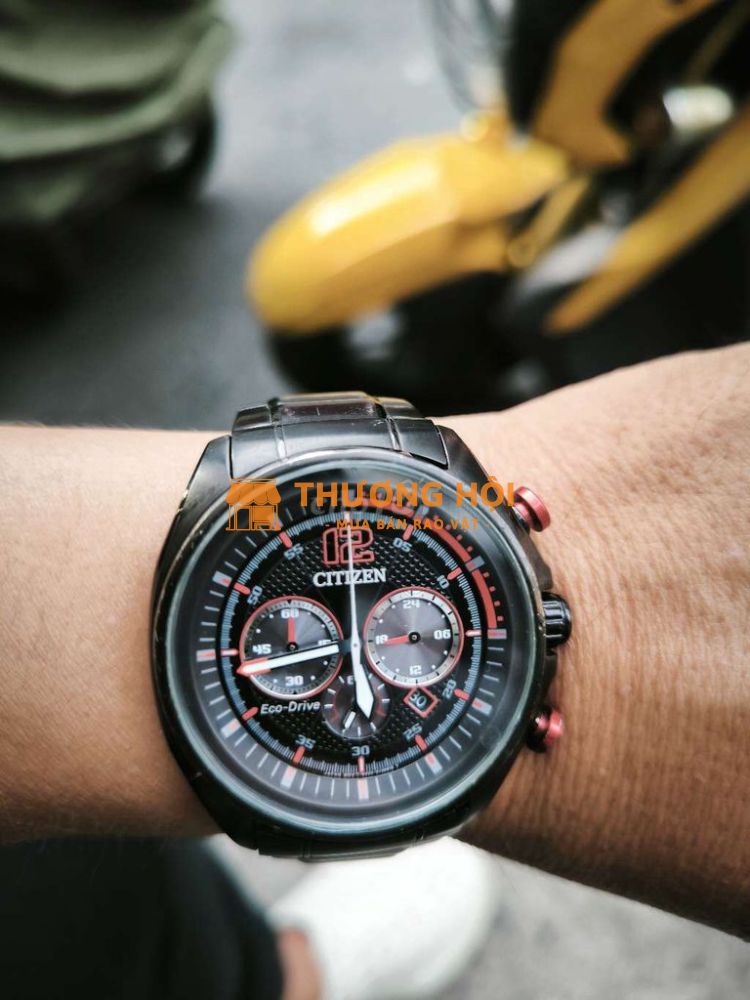 Đồng hồ eco drive full đen .