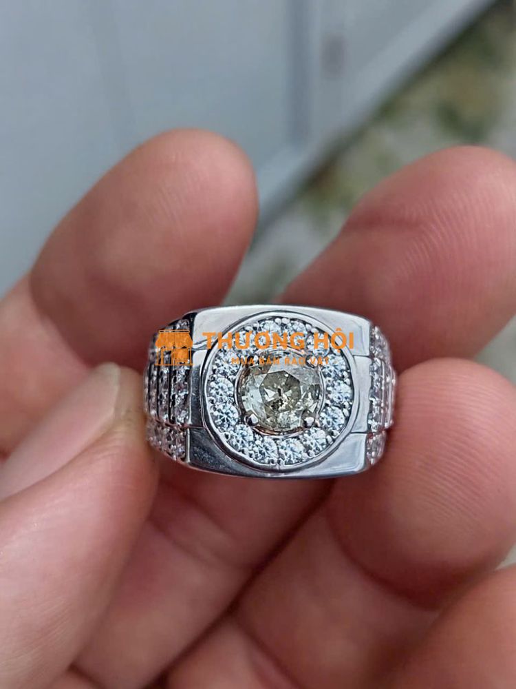 Bán nhẫn nam phụ kiện trang sức vàng và kim cương