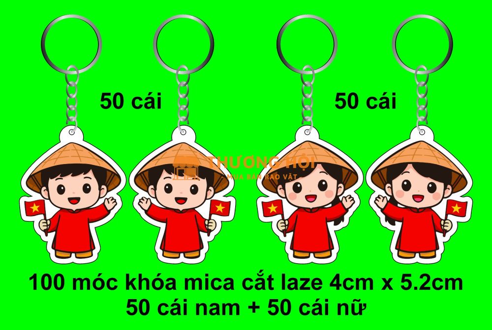Móc khóa chibi thanh niên Việt Nam
