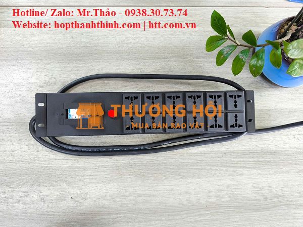 THANH NGUỒN PDU HTT-RACK 12 PORT UNIVERSAL – AN TOÀN & TIỆN LỢI CHO TỦ RACK