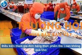 Cần 1 nữ đơn hàng thực phẩm xkld Đài Loan