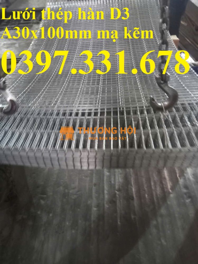 Lưới thép hàn 3ly ô 30x100mm giao hàng toàn quốc