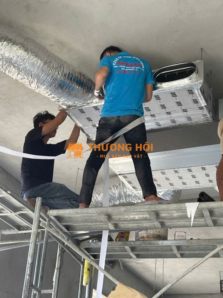 Thi Công Máy Lạnh Giấu Trần Nối Ống Gió Panasonic Tại Bình Dương