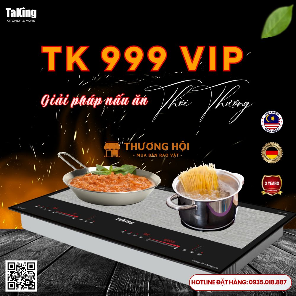 Bếp từ đôi TK 999 VIP TaKing, hiện đại, sang trọng, thẩm mỹ